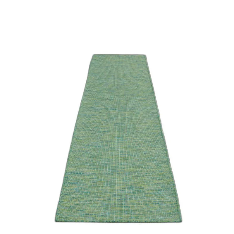 10' Power Loom Runner Rug - Blue