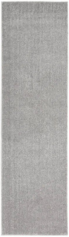 2' X 8' Non Skid Indoor / Outdoor Runner Rug - Silver Gray