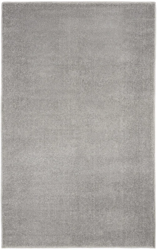 3' X 5' Non Skid Indoor / Outdoor Area Rug - Silver Gray