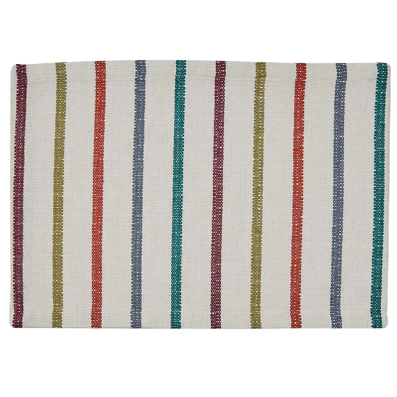 Amber Stripe Woven Placemat Set