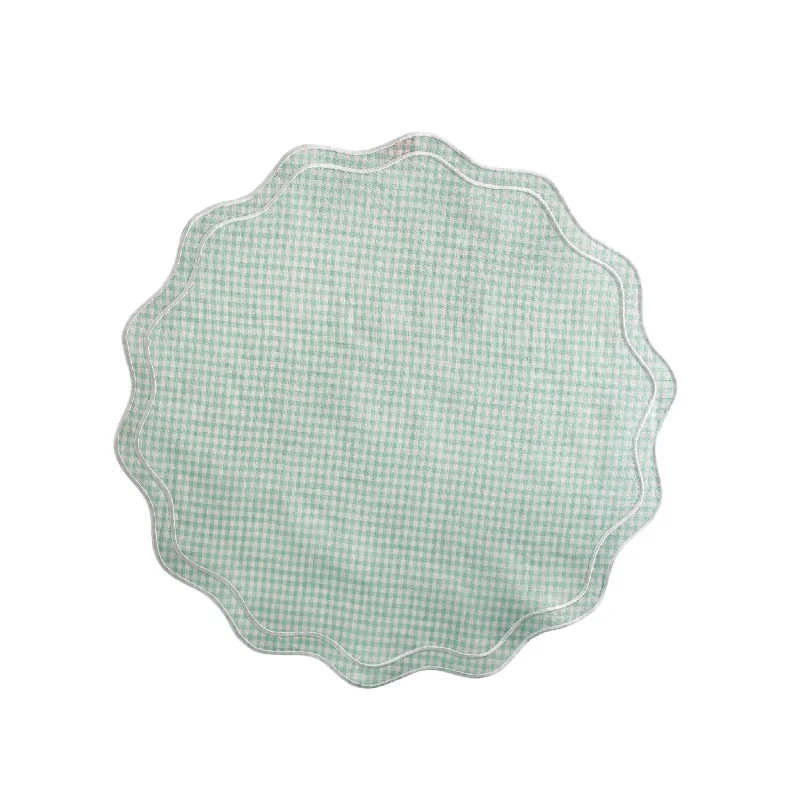 AMELIA PLACEMAT- MINT GINGHAM