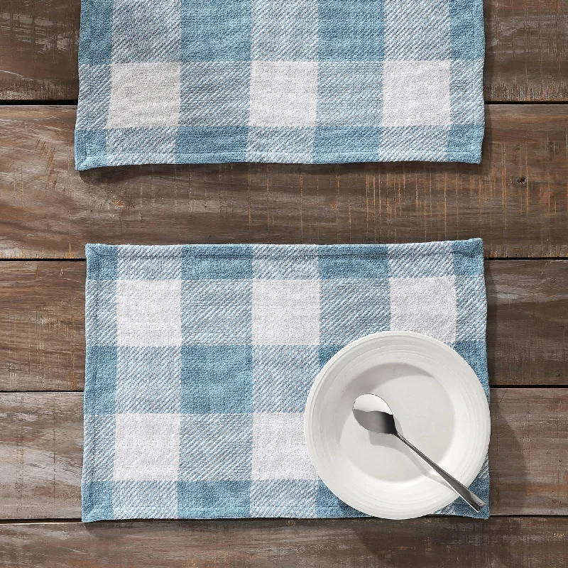 Annie Blue Buffalo Check Placemat - Set of 2