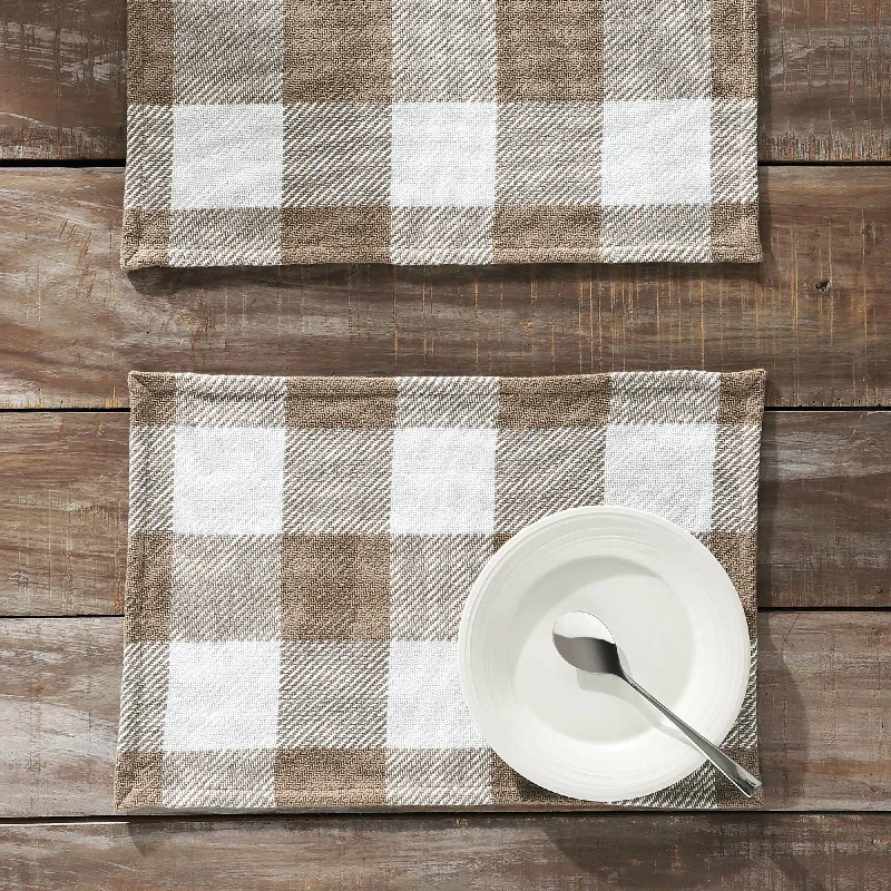 Annie Portabella Buffalo Check Placemat - Set of 2