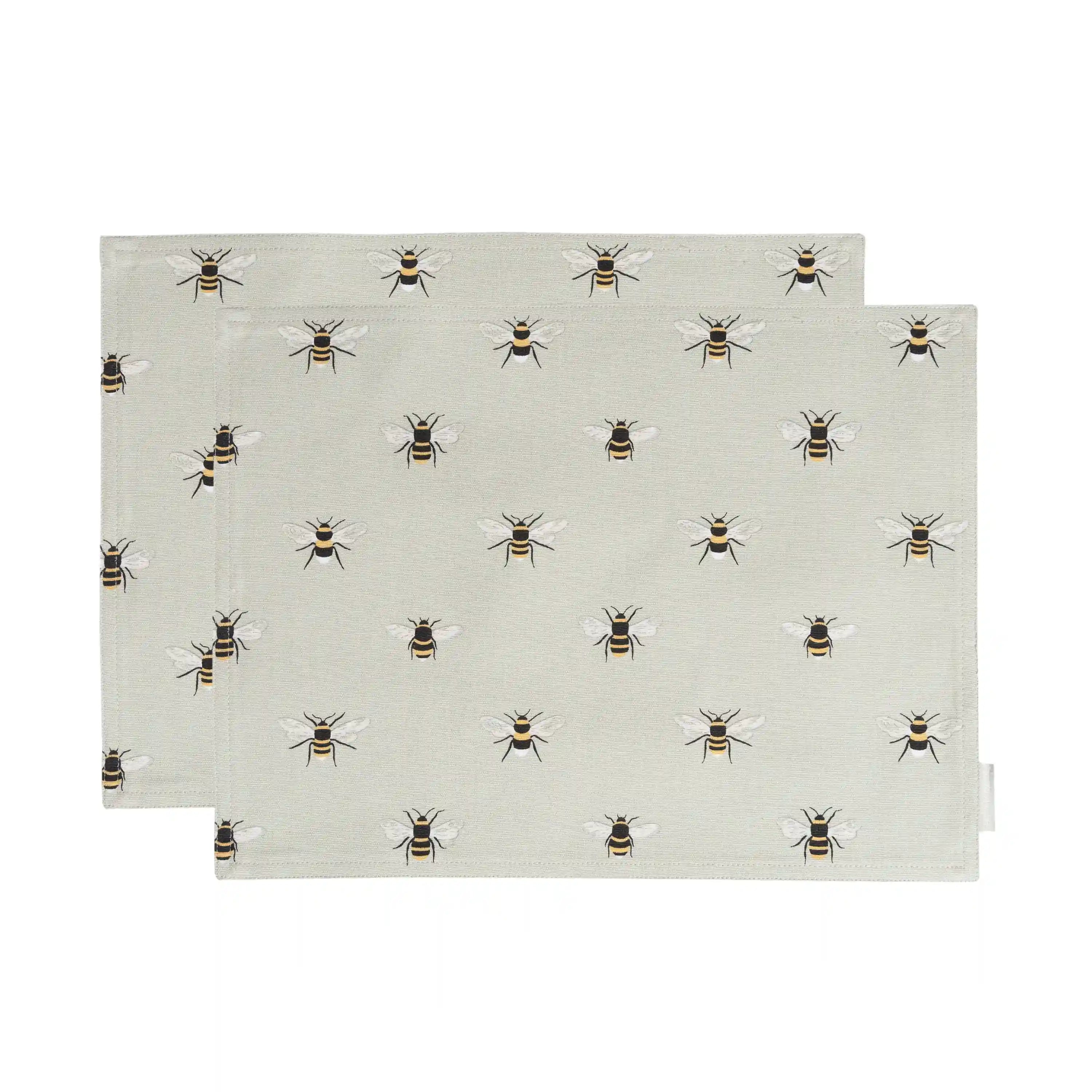 Bees Fabric Placemats (Set of 2)