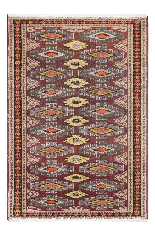 Caucasian Geometric Rug