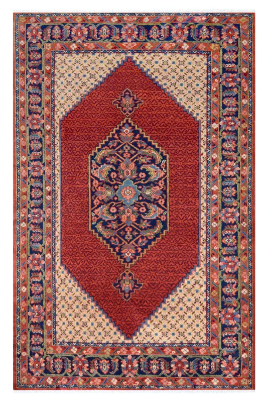 Caucasian Rust Wool Rug