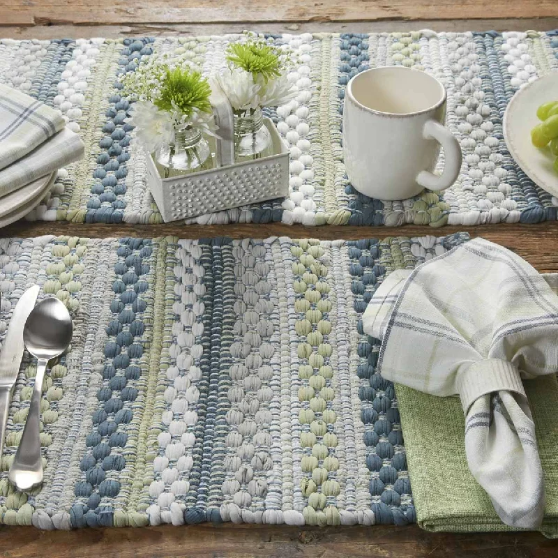 Dew Drop Chindi Placemat Set