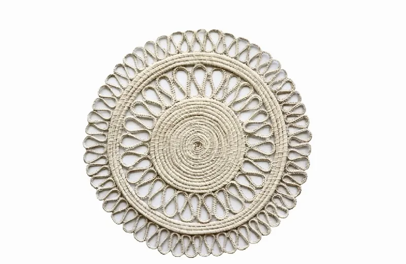 DOUBLE LOOP WOVEN PLACEMAT- NATURAL