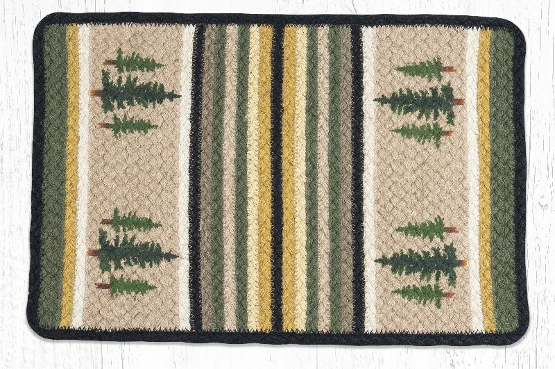 Earth Rugs V-116 Tall Timbers Oblong Printed Placemat 13``x19``