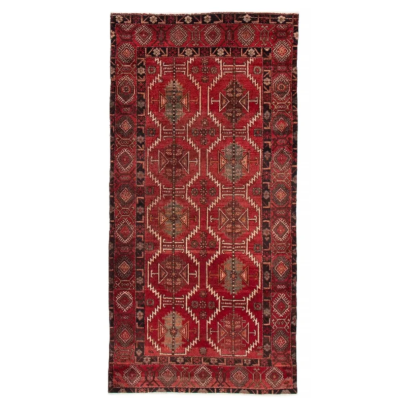 ECARPETGALLERY Hand-knotted Konya Anatolian Red Wool Rug - 4'9 x 9'2