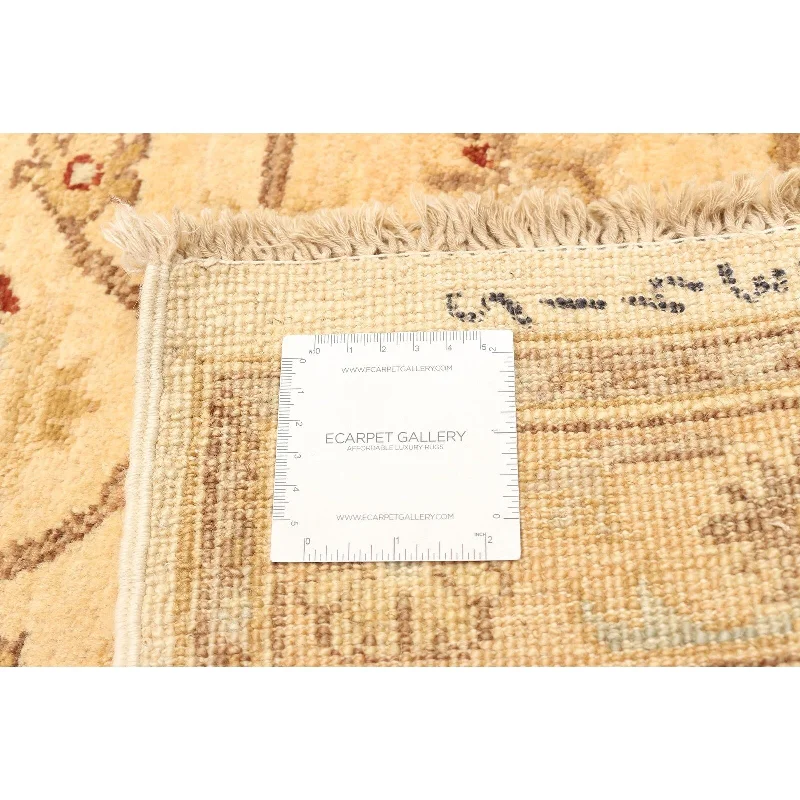 ECARPETGALLERY Hand-knotted Oushak Beige Wool Rug - 3'0 x 5'0