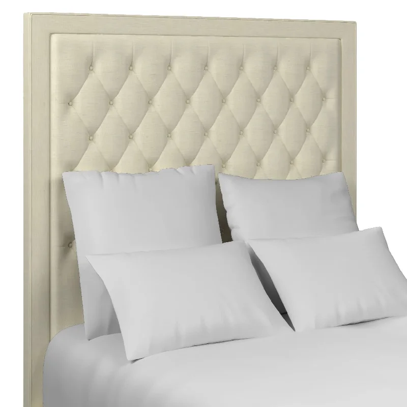 Estate Linen Ivory Stonington Tufted Headboard