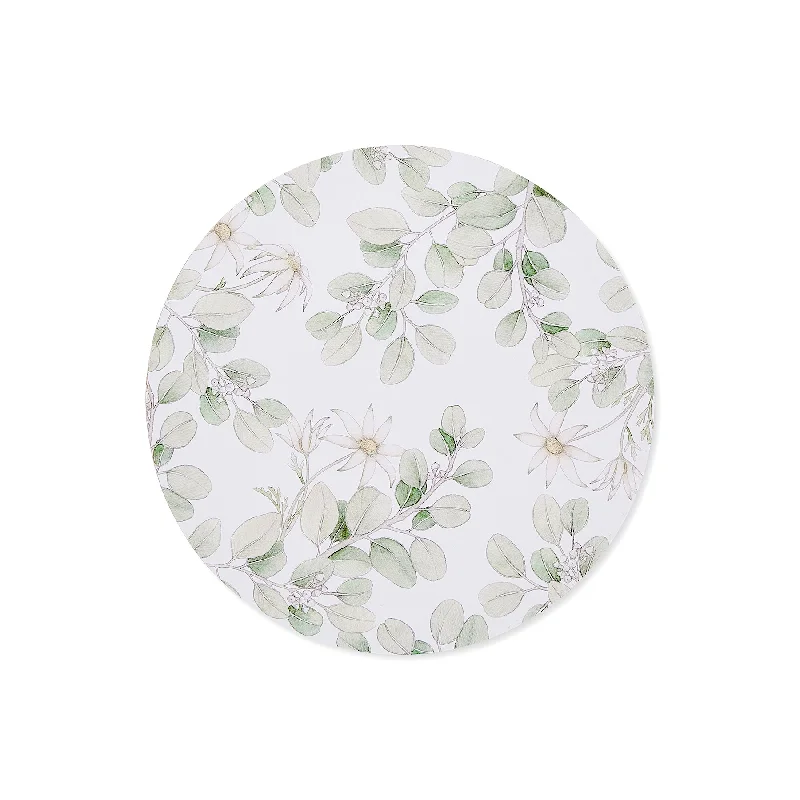 Flannel Flower Round Placemat - Set of 4