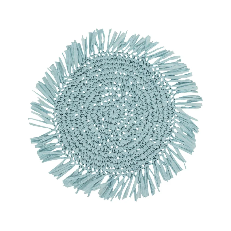 Fringe Blue Placemat Round