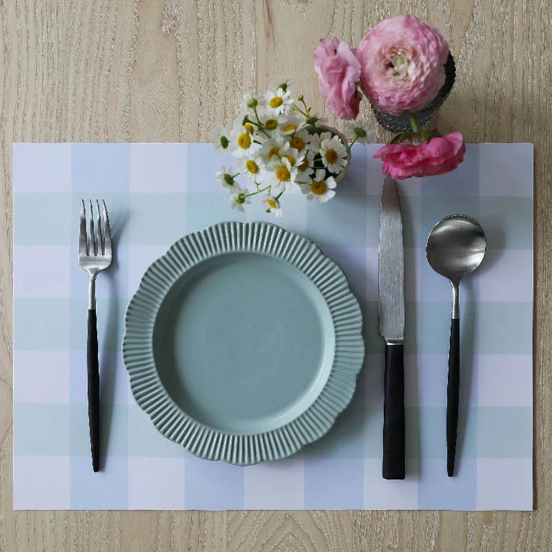 Gingham Mint Placemat (10 pack)