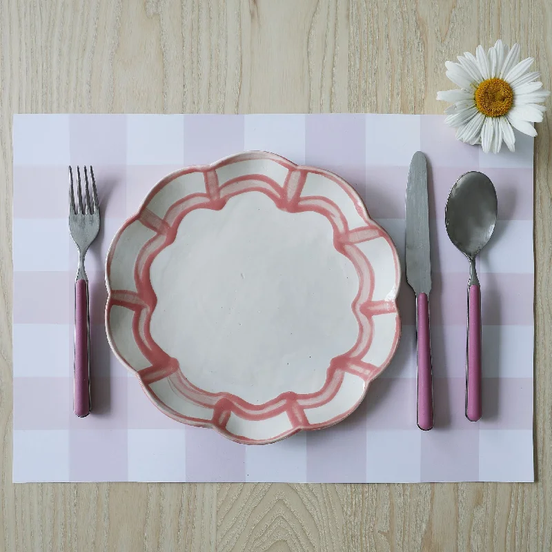 Gingham Strawberry Placemat (10 pack)