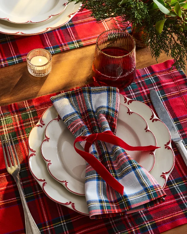 Signature Twill Placemats in Imperial Tartan