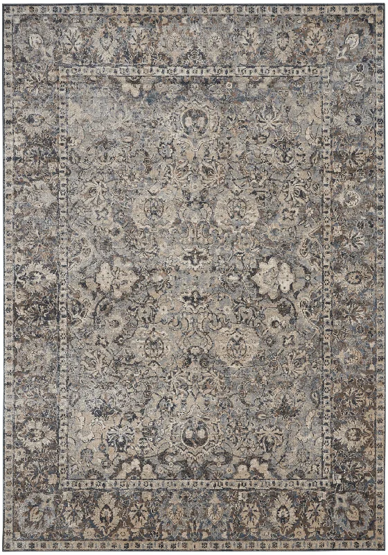 kathy ireland Home Malta MAI03 Slate Area Rug