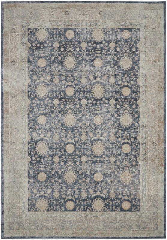 kathy ireland Home Malta MAI07 Navy Area Rug