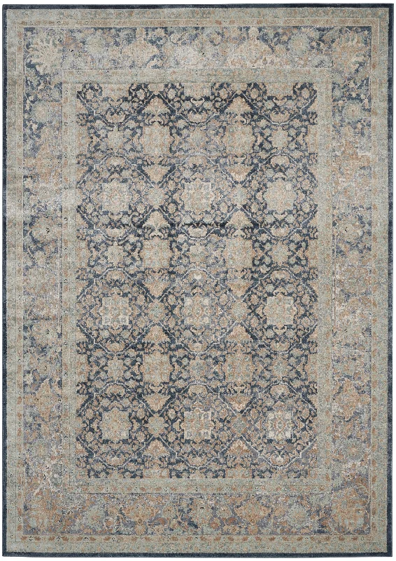 kathy ireland Home Malta MAI09 Navy Area Rug