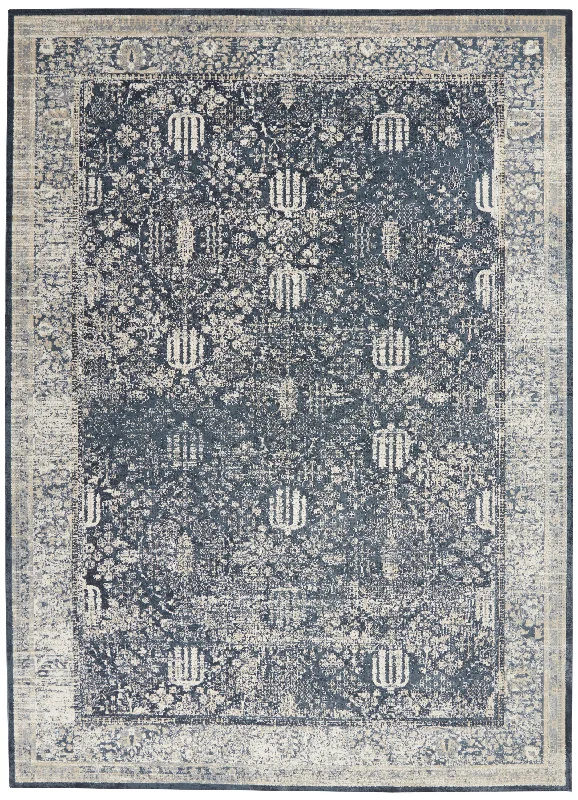 kathy ireland Home Malta MAI12 Navy/Ivory Area Rug