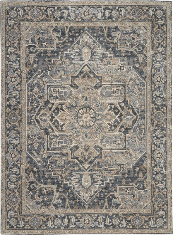 kathy ireland Home Moroccan Celebration KI381 Navy Area Rug