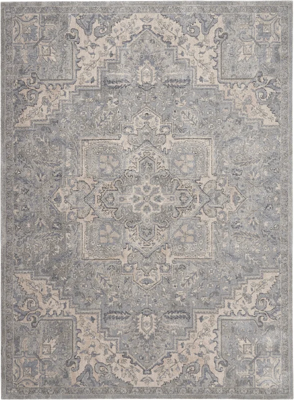 kathy ireland Home Moroccan Celebration KI382 Silver Area Rug