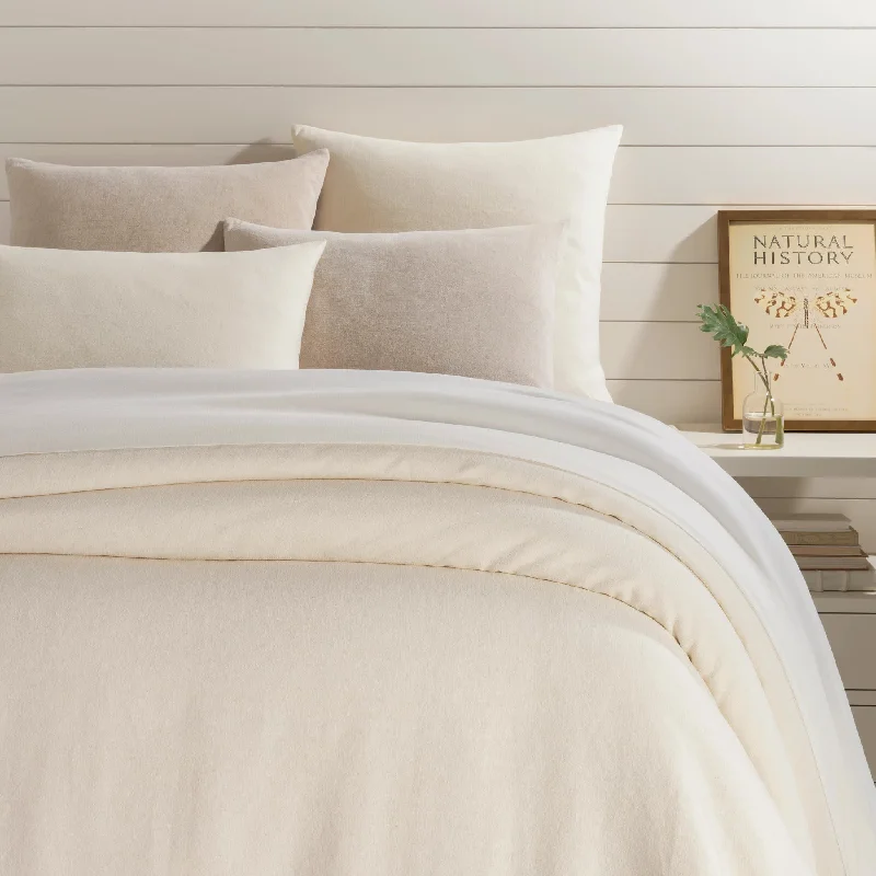 Linen Chenille Ivory Duvet Cover