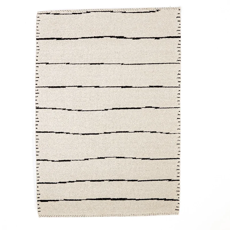 Maisie Rug, Ivory/Black