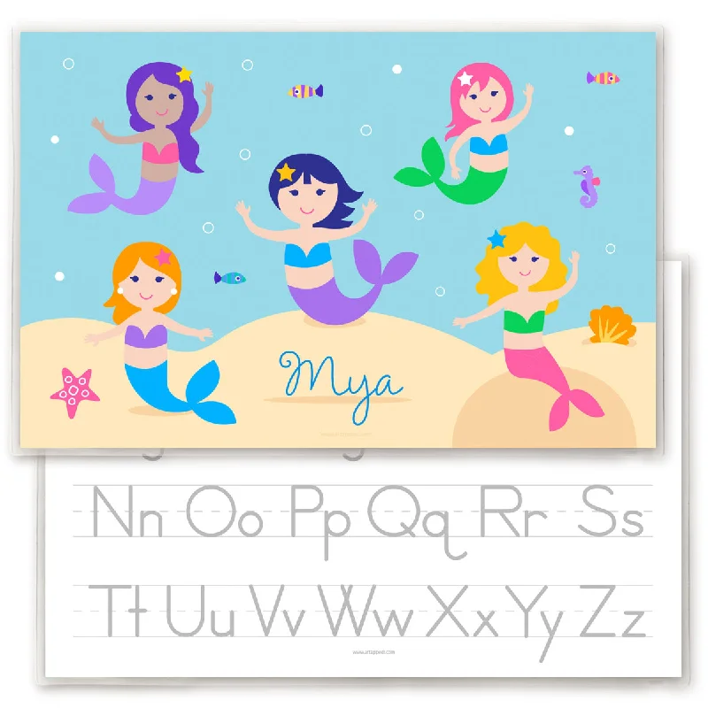 Mermaids Personalized Kids Placemat