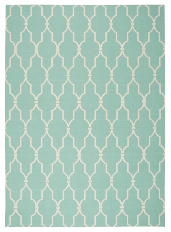 Nourison Home & Garden RS087 Aqua Area Rug