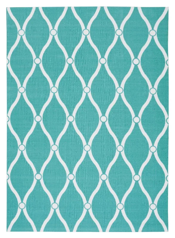 Nourison Home & Garden RS089 Aqua Area Rug