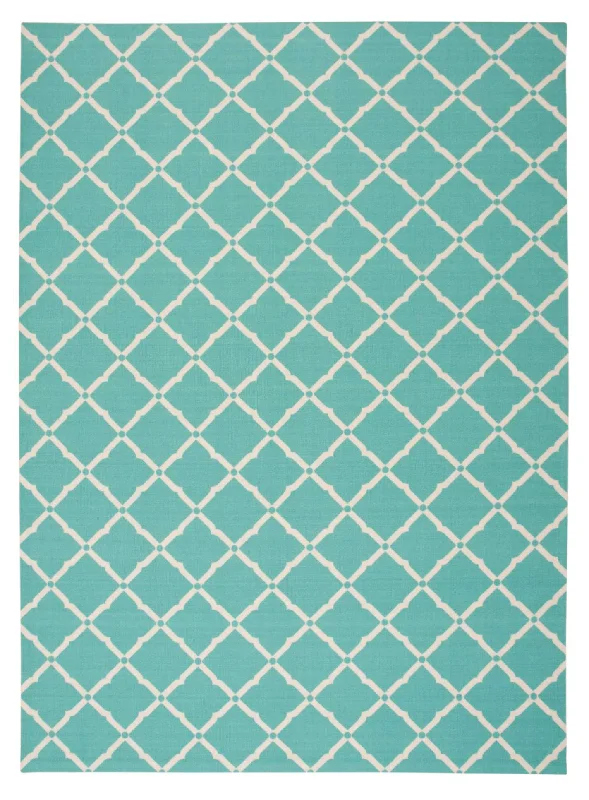 Nourison Home & Garden RS091 Aqua Area Rug