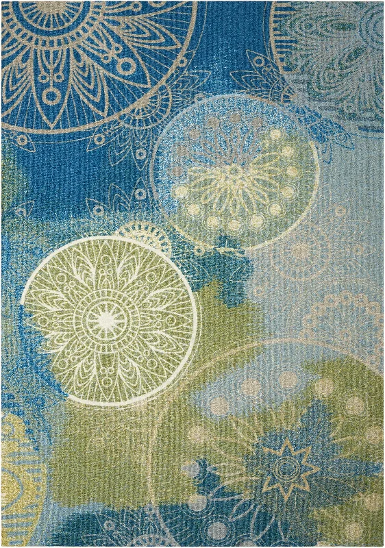 Nourison Home & Garden RS092 Blue Area Rug