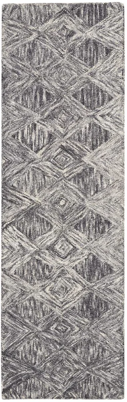 Nourison Linked LNK01 Charcoal Area Rug