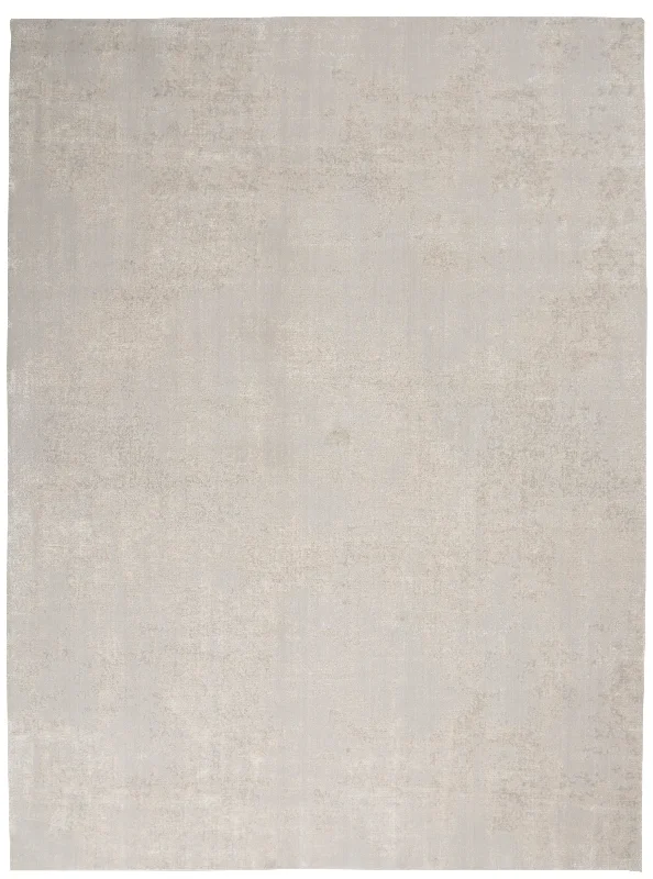 Nourison Silky Textures SLY01 Ivory/Grey Area Rug