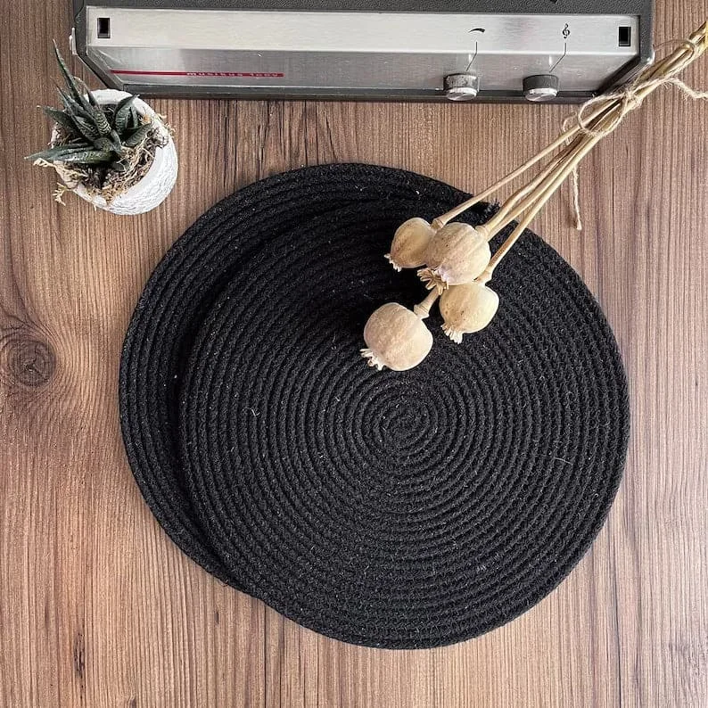 Black Placemats