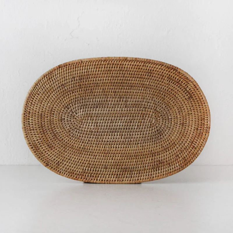 PAUME RATTAN OVAL PLACEMAT  |  SET OF 4  |  NATURAL RATTAN