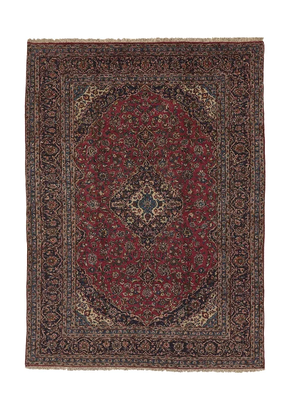 Persian Rug Ardakan Handmade Area Traditional 8'3"x11'6" (8x12) Red Blue Toranj Mehrab Floral Design #19437