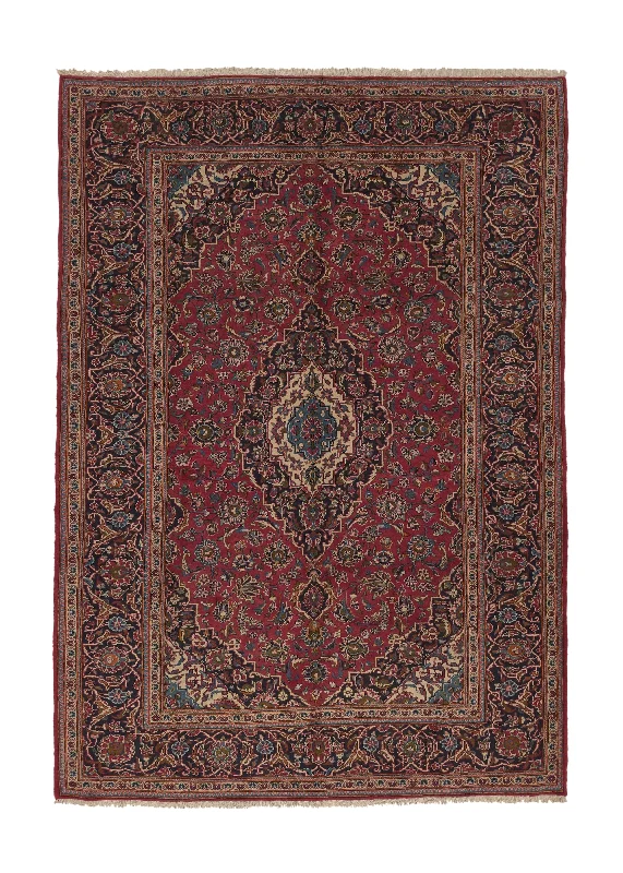 Persian Rug Ardakan Handmade Area Traditional 8'2"x11'8" (8x12) Red Blue Toranj Mehrab Floral Design #19482