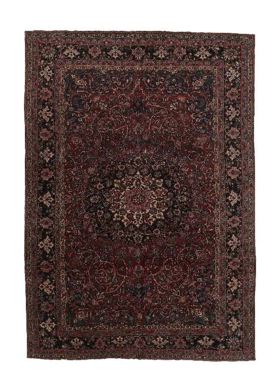 Persian Rug Bakhtiari Handmade Area Tribal 10'7"x15'0" (11x15) Red Blue Floral Design #34887