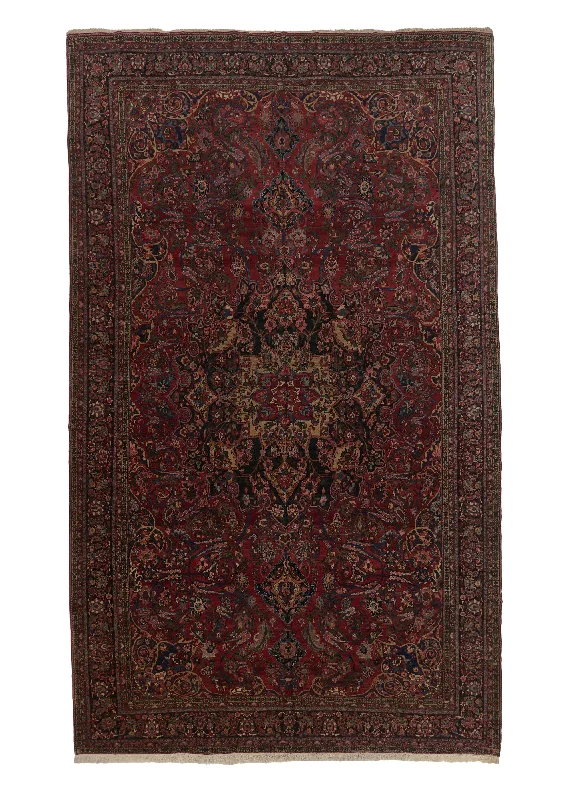 Persian Rug Bakhtiari Handmade Area Tribal 12'0"x19'7" (12x20) Red Floral Design #22931