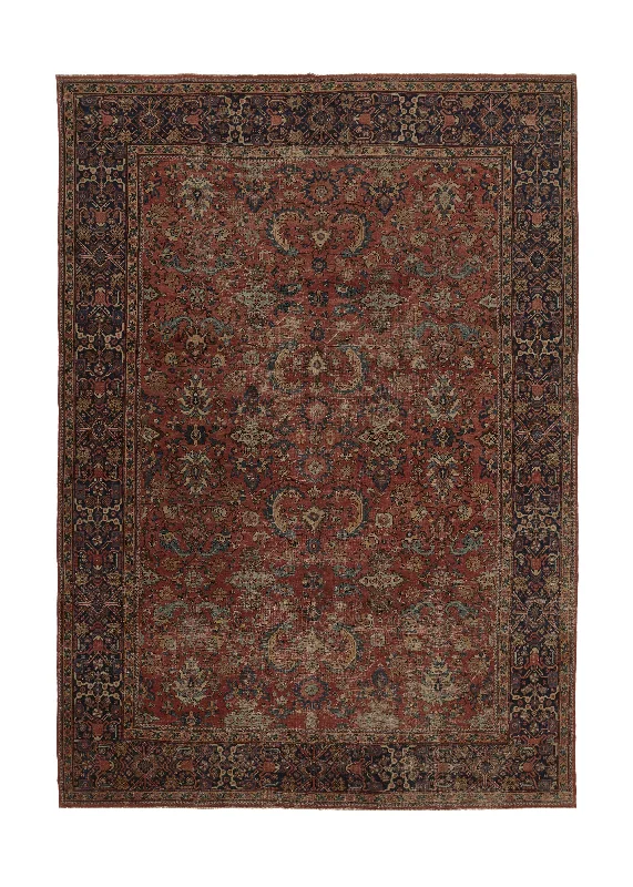 Persian Rug Mahal Handmade Area Antique Tribal 11'9"x16'10" (12x17) Red Floral Design #34284