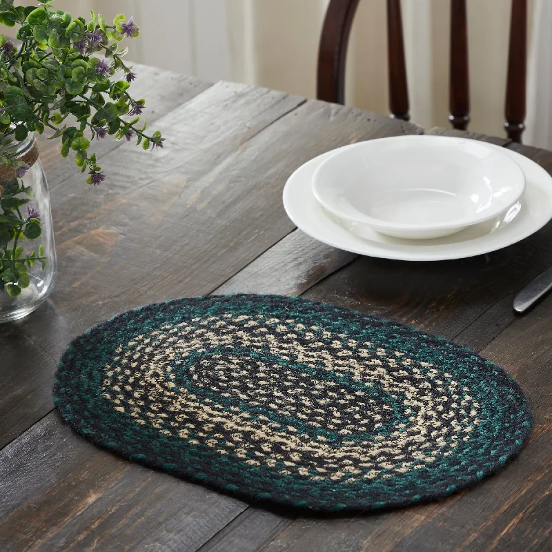 Pine Grove Braided Oval Placemat 10x15"