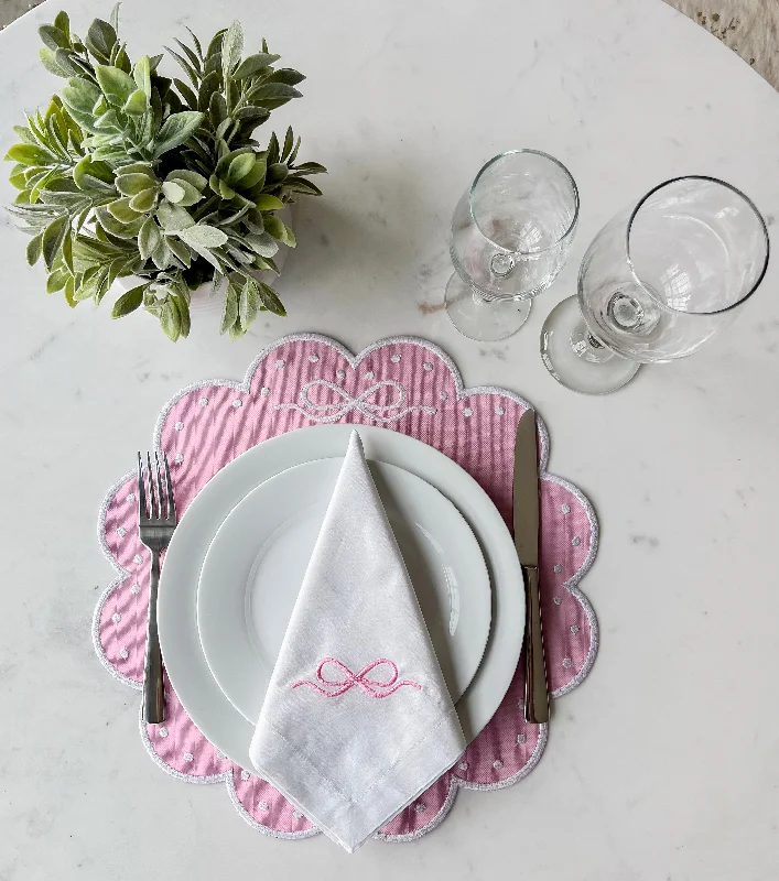 Pink Bow Placemat