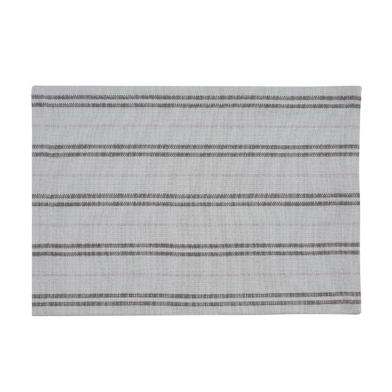 Railroad Stripe Woven Placemat Set-Spring