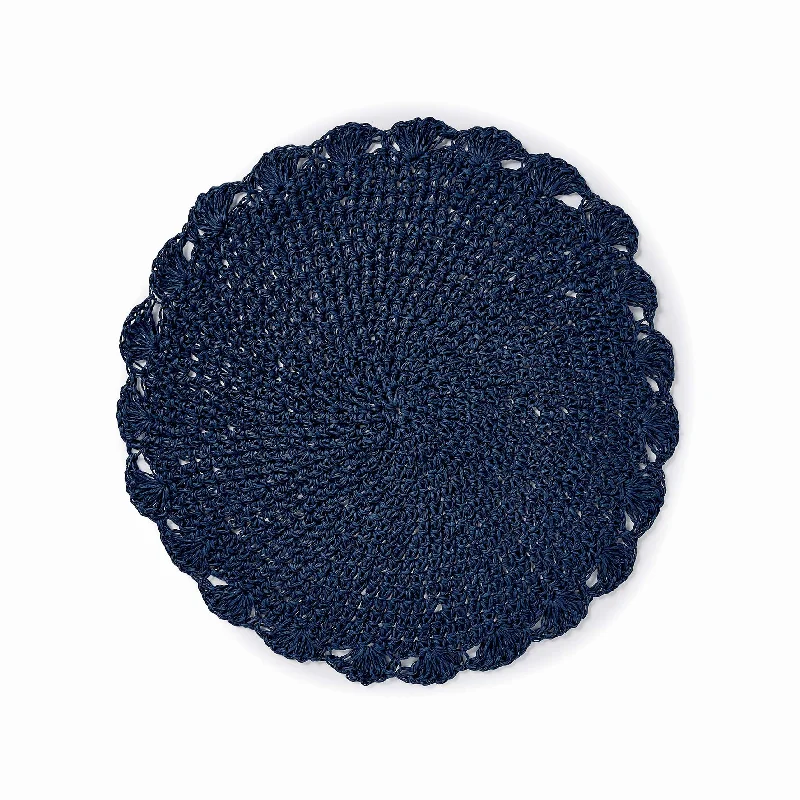 Scallop Edge Placemat - Navy