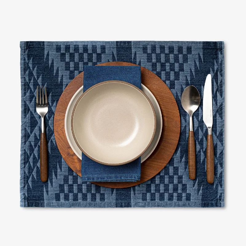 PLACEMAT - LASER PRINTED DENIM