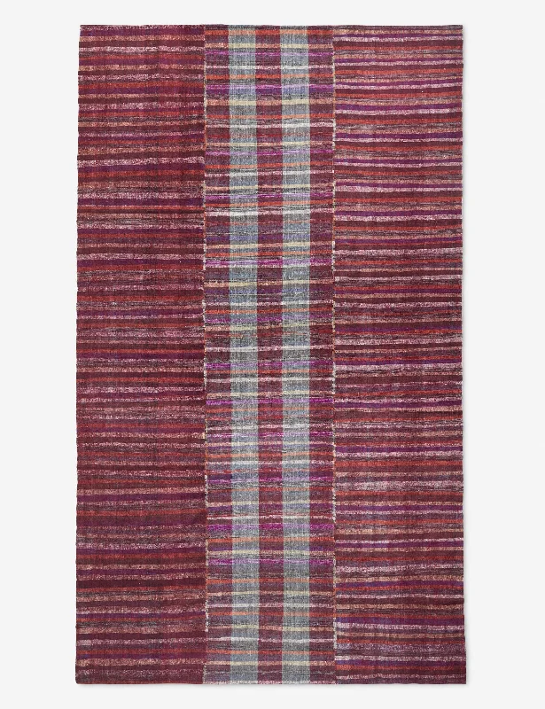 Vintage Kilim Flatweave Wool Rug No. 32, 6'11" x 10'2"