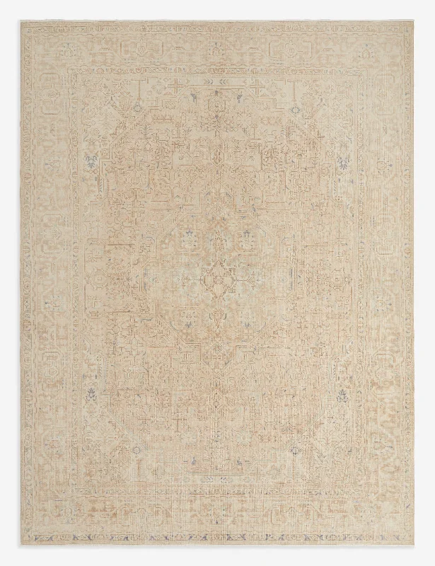 Vintage Turkish Hand-Knotted Wool Rug No. 263, 9'5" x 12'8"